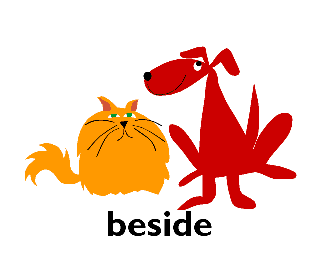 英語アルキ帖 前置詞 over under inside outside beside behind