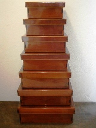 入れ子式蓋付7段木箱 : 好き！楽しい！古い！