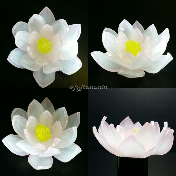 立体プラバン】蓮の花を作りました♪ : UVレジンの作品紹介～Beauty Moon～