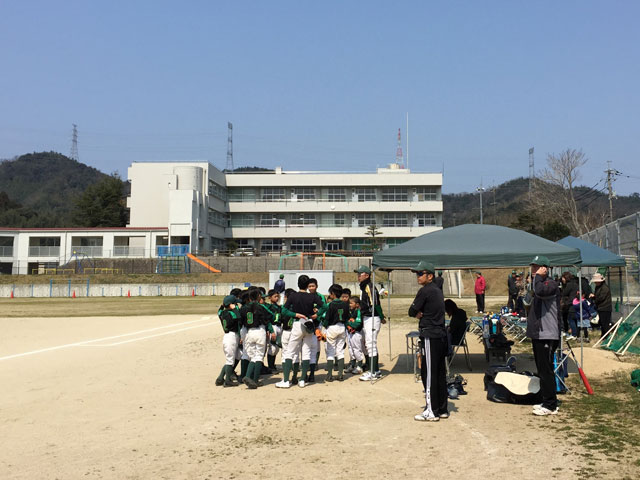 練習試合前の監督からの話