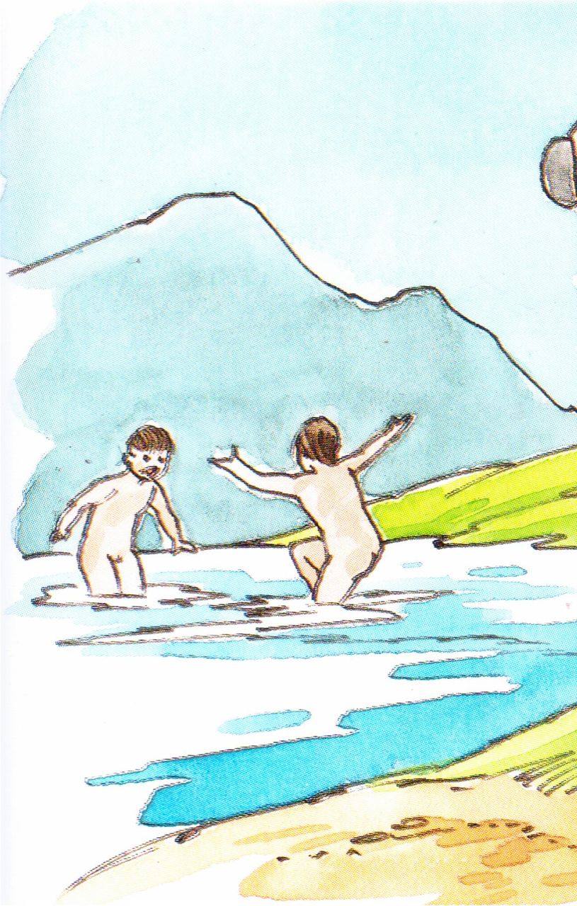 昭和 水遊び 裸 