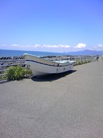 2010年5月入梅前の5月の久能街道から焼津方面を望む