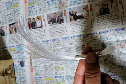 テグスを束ねる