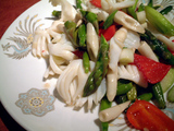 季節野菜とイカの炒め