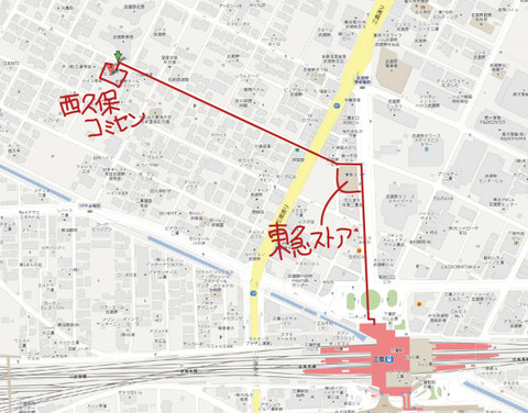 map西久保コミセン