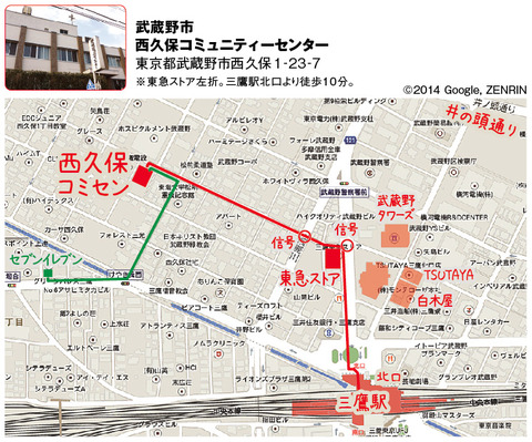 map西久保コミセン