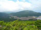 登山道からえびの高原