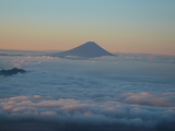 赤岳から富士山夕景