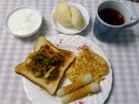 20160921排水管清掃00朝ごはん