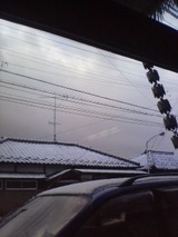 雪が。
