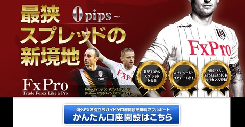 FxPro 口座開設