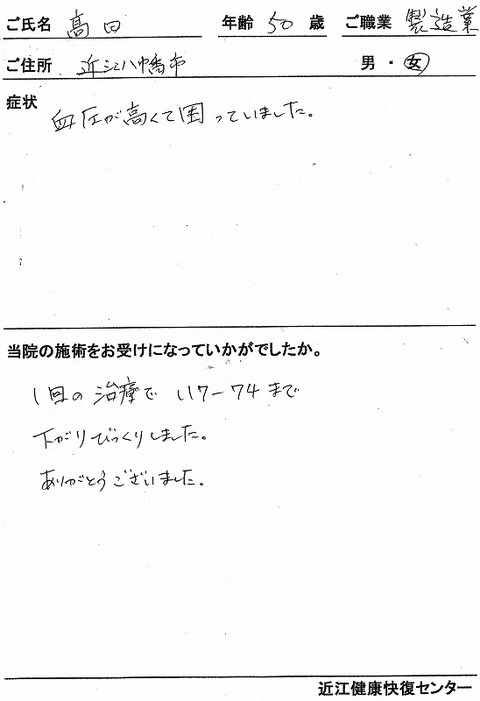 s-高血圧 高田