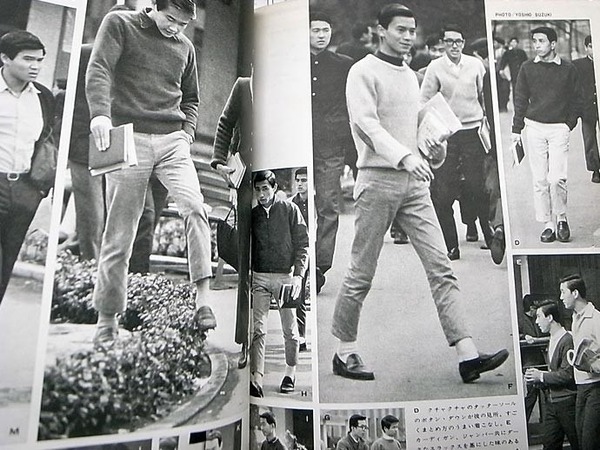 これが1960年代の男性のファッション。 今これと似たようなファッションの人がすごく多い。 今の40代から50代の人達からしたら、若いころにダサい古いと馬鹿にして