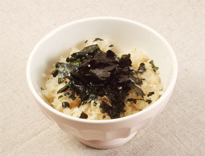 海苔しょうゆバターご飯のレシピ わかめや海藻のレシピのブログ