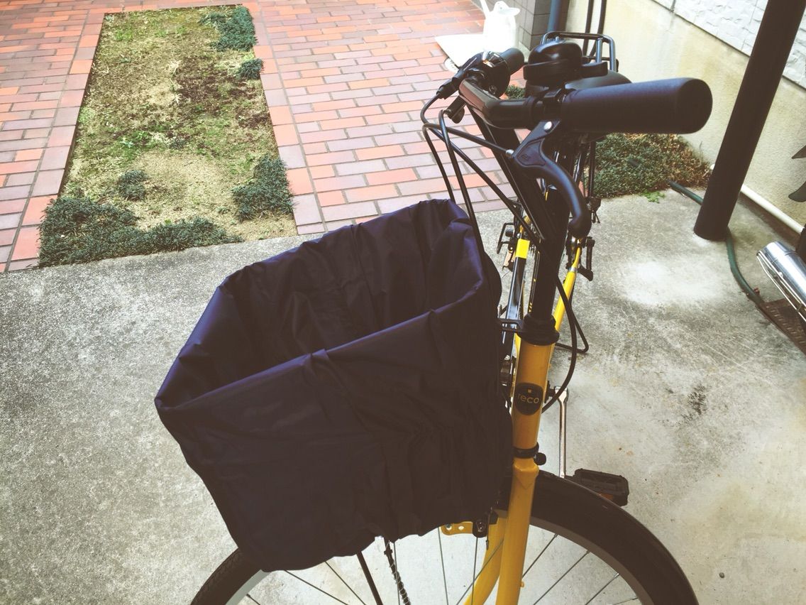 自転車の前カゴカバー取り付け ...