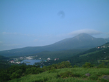 蓼科山と白樺湖