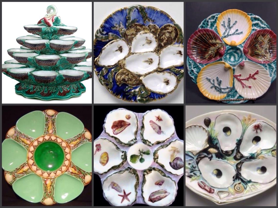 Marius Giuge (1909-1980) 制作 牡蠣用のお皿 *状態良 江戸幕末染付柳に鷺図9寸皿 ニュウ | 吉祥寺PukuPuku