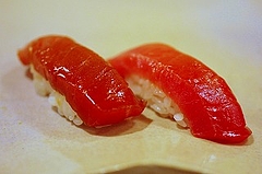 壱岐の本マグロヅケ、大間のトロ