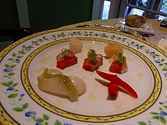 前菜 信州サーモン