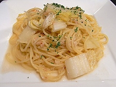 ワタリガニと白菜のスパゲッティ