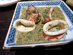 小ヤリイカのブルゴーニュソース