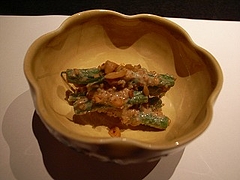 三度豆の胡麻和え 麩屋町三条