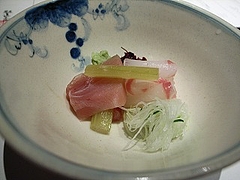 鯛とよこわのお造り 麩屋町三条