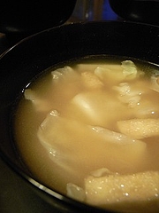 キャベツのお味噌汁