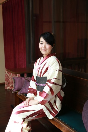 鎌倉浴衣着付け2