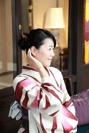 鎌倉浴衣着付け1