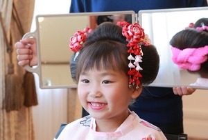 鎌倉七五三7歳日本髪写真