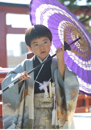 鶴岡八幡宮七五三ロケーション写真