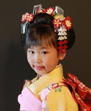 7歳日本髪写真鎌倉スタジオ