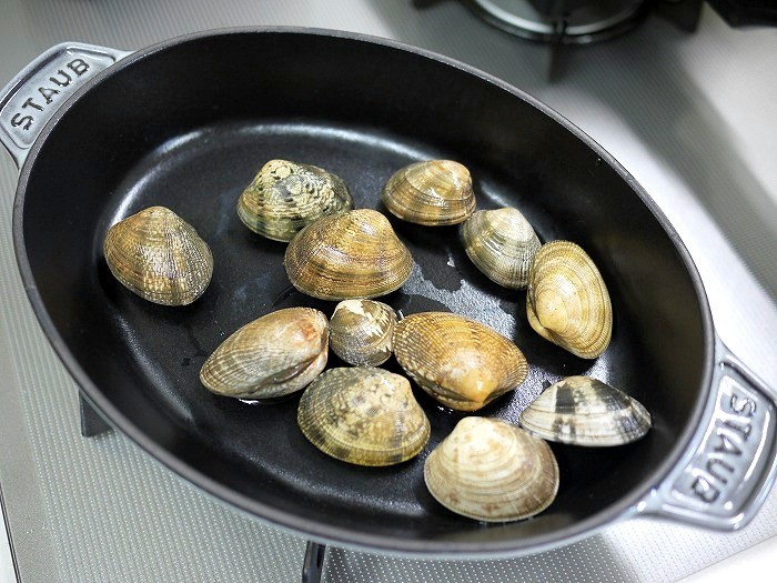 s-オーバルホットプレートでボンゴレラーメン4