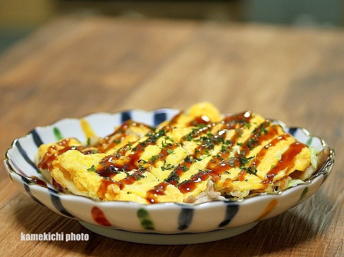 s-玉子焼き器でとんぺい焼き1