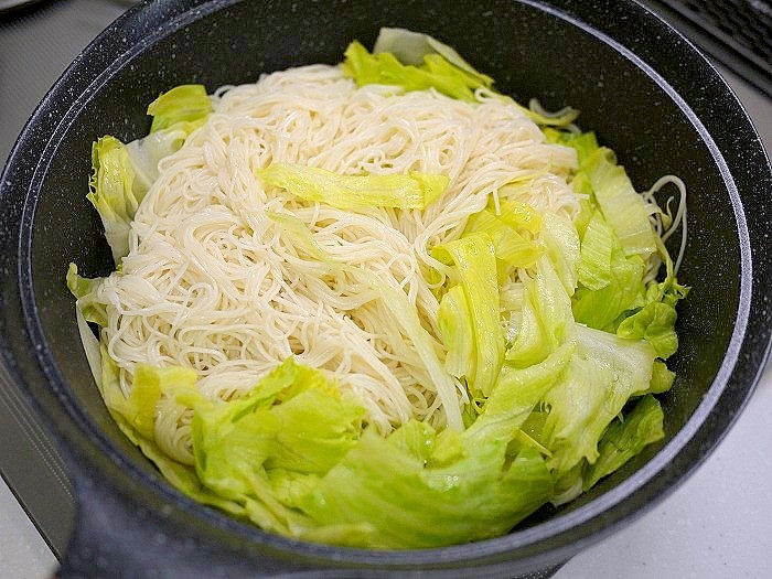 s-ツナとレタスの素麺炒め7
