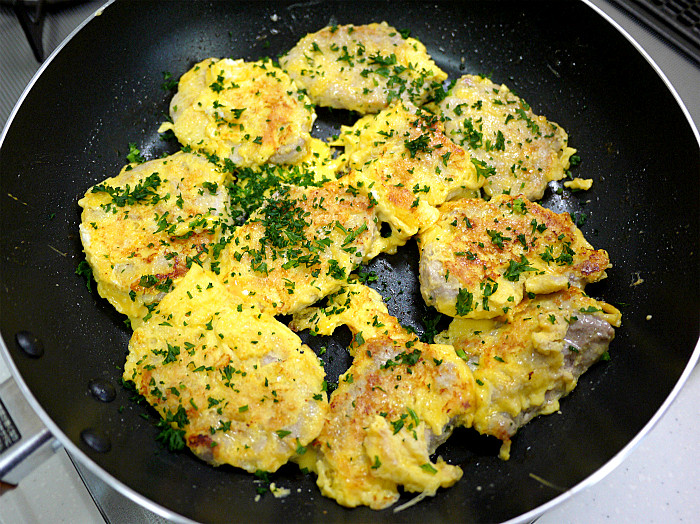 sチーズ風味の「豚ヒレ肉のピカタ9