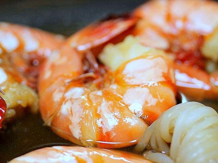 s-やっぱり器に盛ったほうが「海老のすき煮」2
