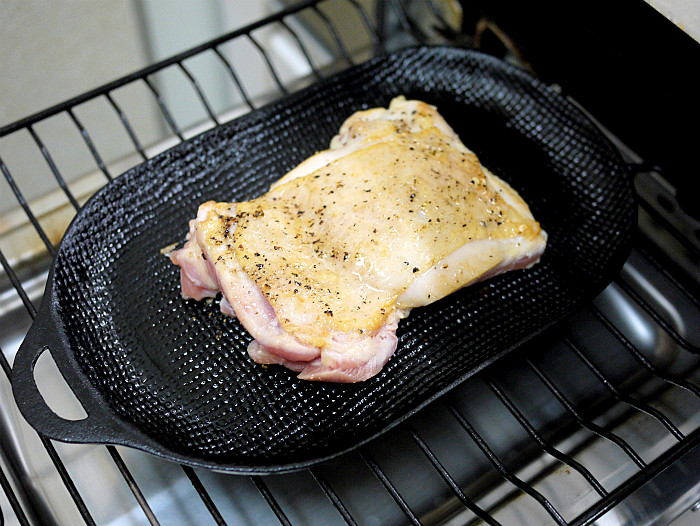 s南部鉄プレートでチキンソテー6
