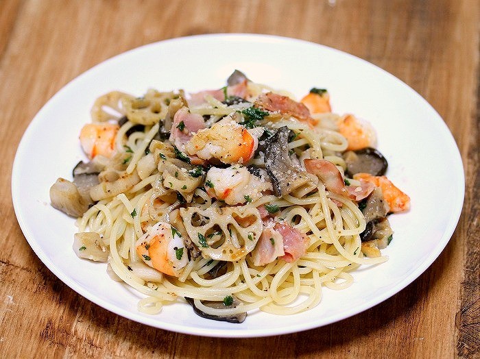 s-海老のチーズパスタ3