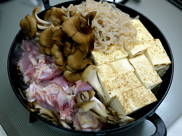 sスキレットで鶏肉のすき煮5