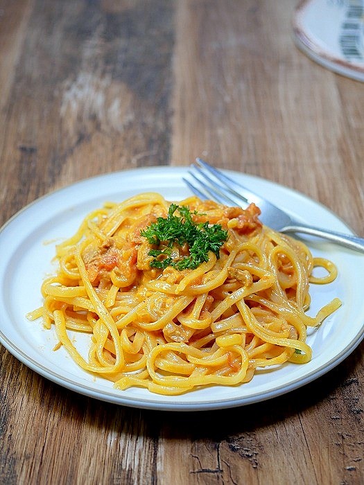 s-アウトレットで買ったパスタとパスタソース(縦)