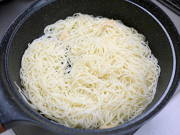 s-ツナとレタスの素麺炒め6