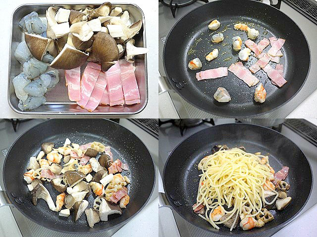 s-海老のチーズパスタ4