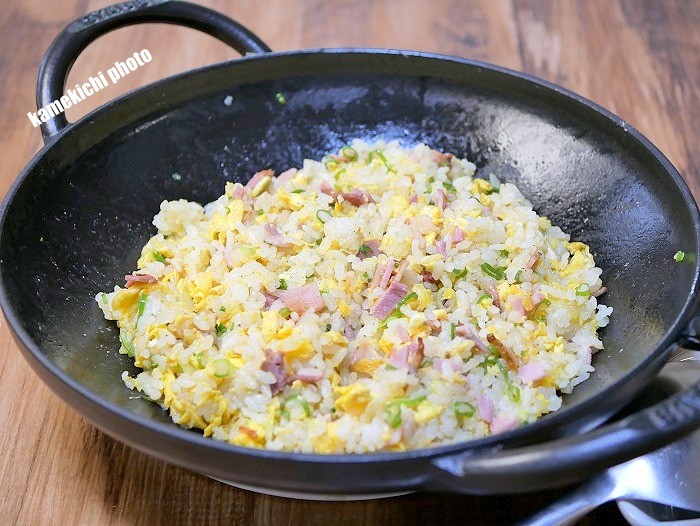 s-ストウブ ウォックで焼き豚チャーハン1