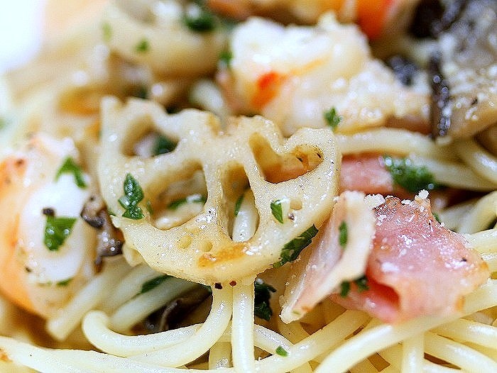 s-海老のチーズパスタ2