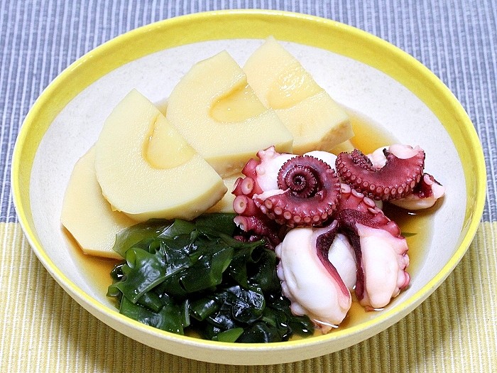 s-タコと筍のさっぱり煮3