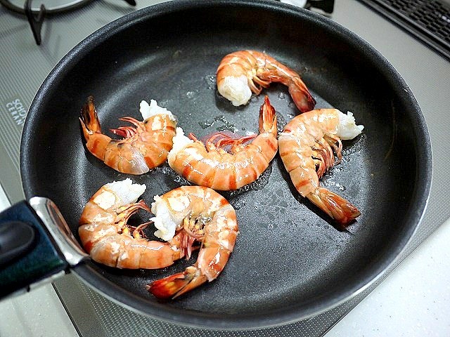 s-やっぱり器に盛ったほうが「海老のすき煮」4