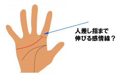 感情線5人差し指