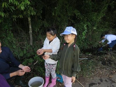 捕れたよ、にっこり